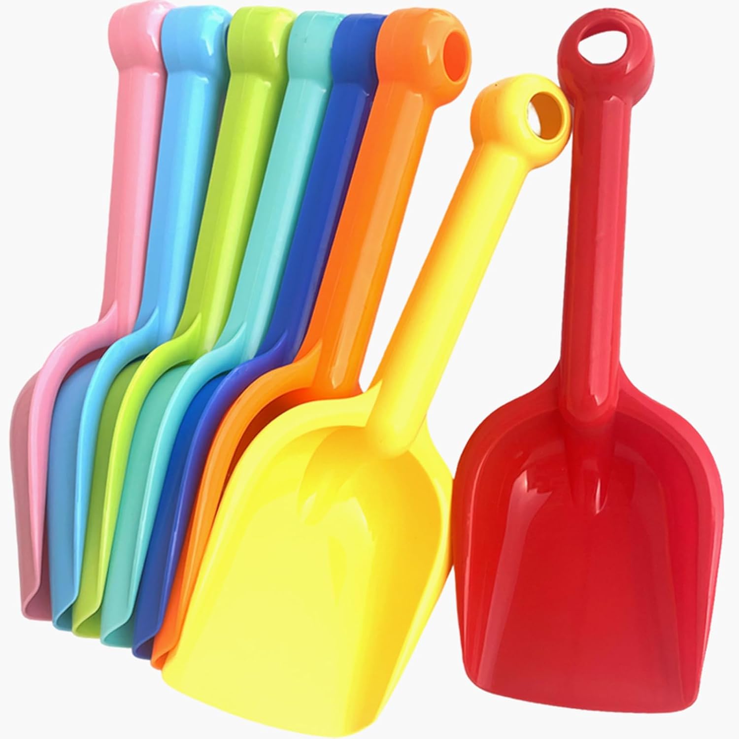 Sand Scoop Stainless Steel Beach Digging - 8 Pack Heavy Duty Plastic Beach