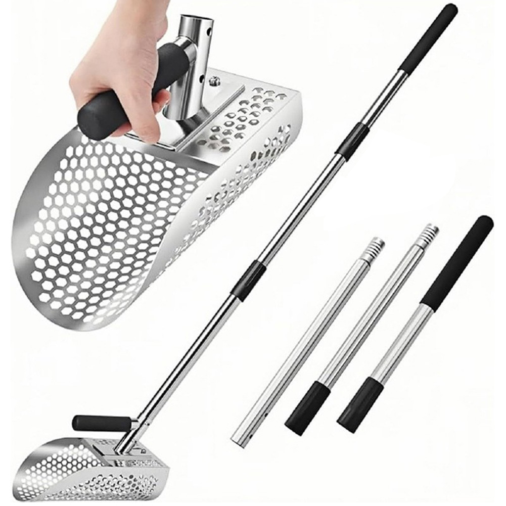 Treasure Hunting Shovel Digging Tool - Stainless Steel Sand Scoop Metal Detecting