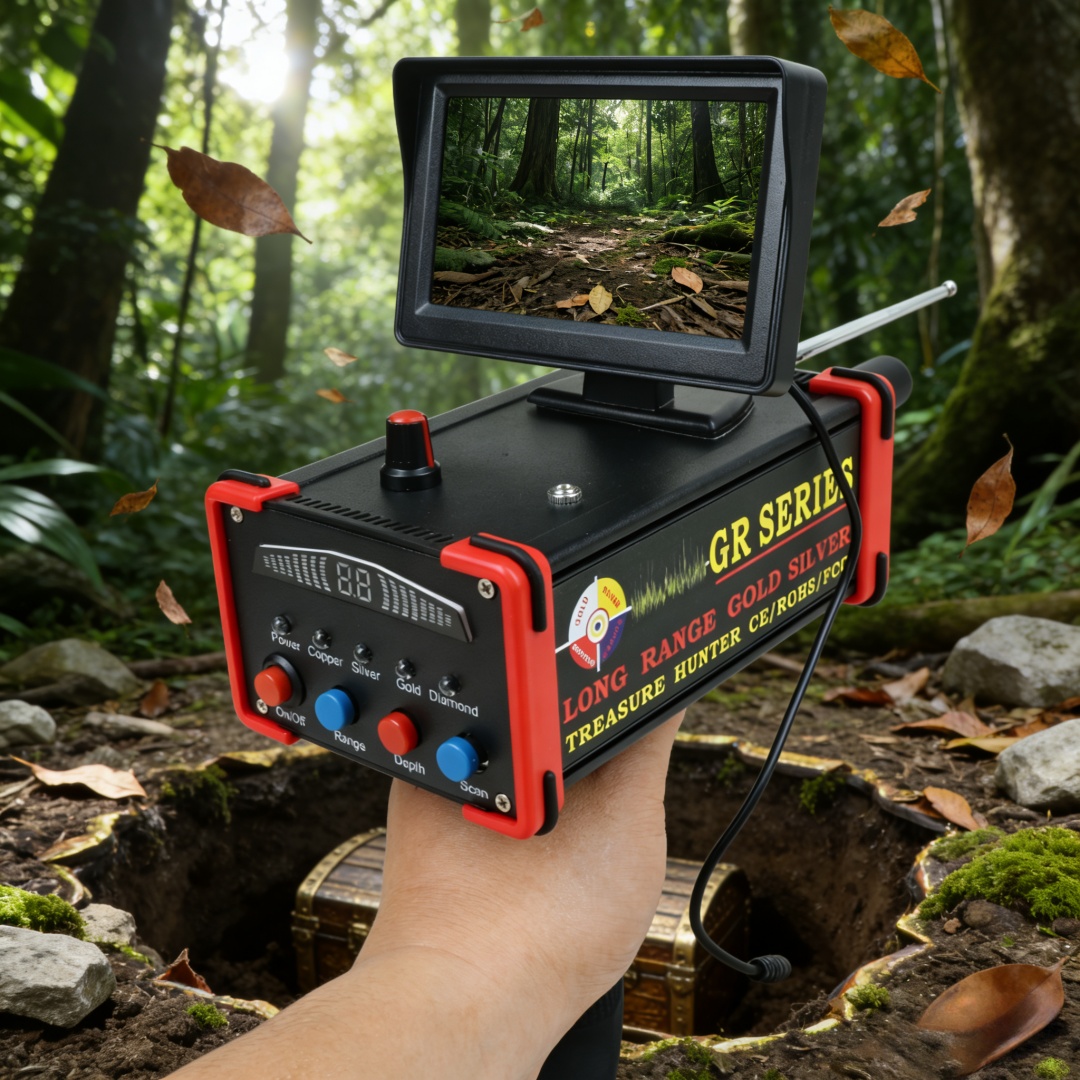 Gold Detector Long Range Locator - New Updated Plug in Display Long