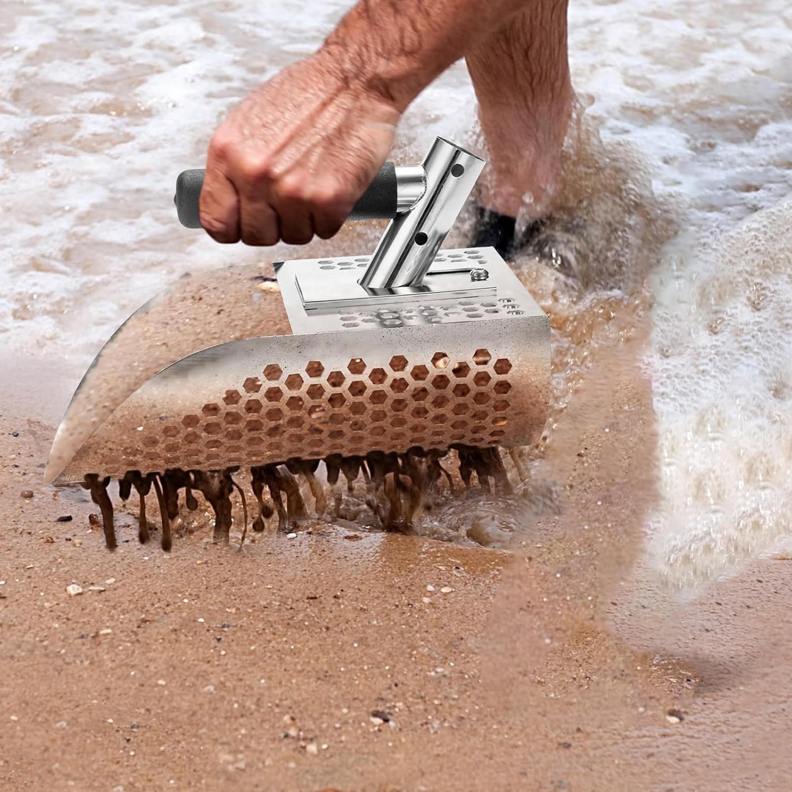 Sand Scoop For Metal Detecting - Sand Scoop Stainless Steel Beach Digging ulasan dan harga