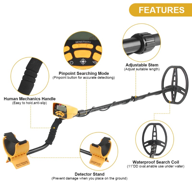 TC-500 Metal Detector Waterpro - Waterproof Metal Detector Pinpointer ulasan dan harga