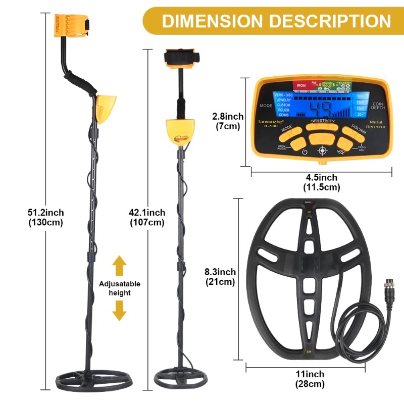 TC-500 Metal Detector Waterpro - Waterproof Metal Detector Pinpointer ulasan dan harga