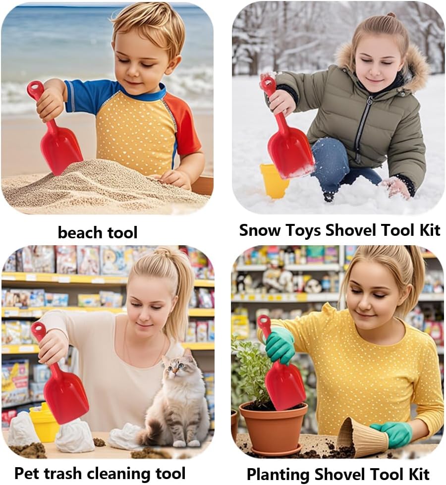 8 Pack Heavy Duty Plastic Beac - Sand Scoop Stainless Steel Beach Digging ulasan dan harga
