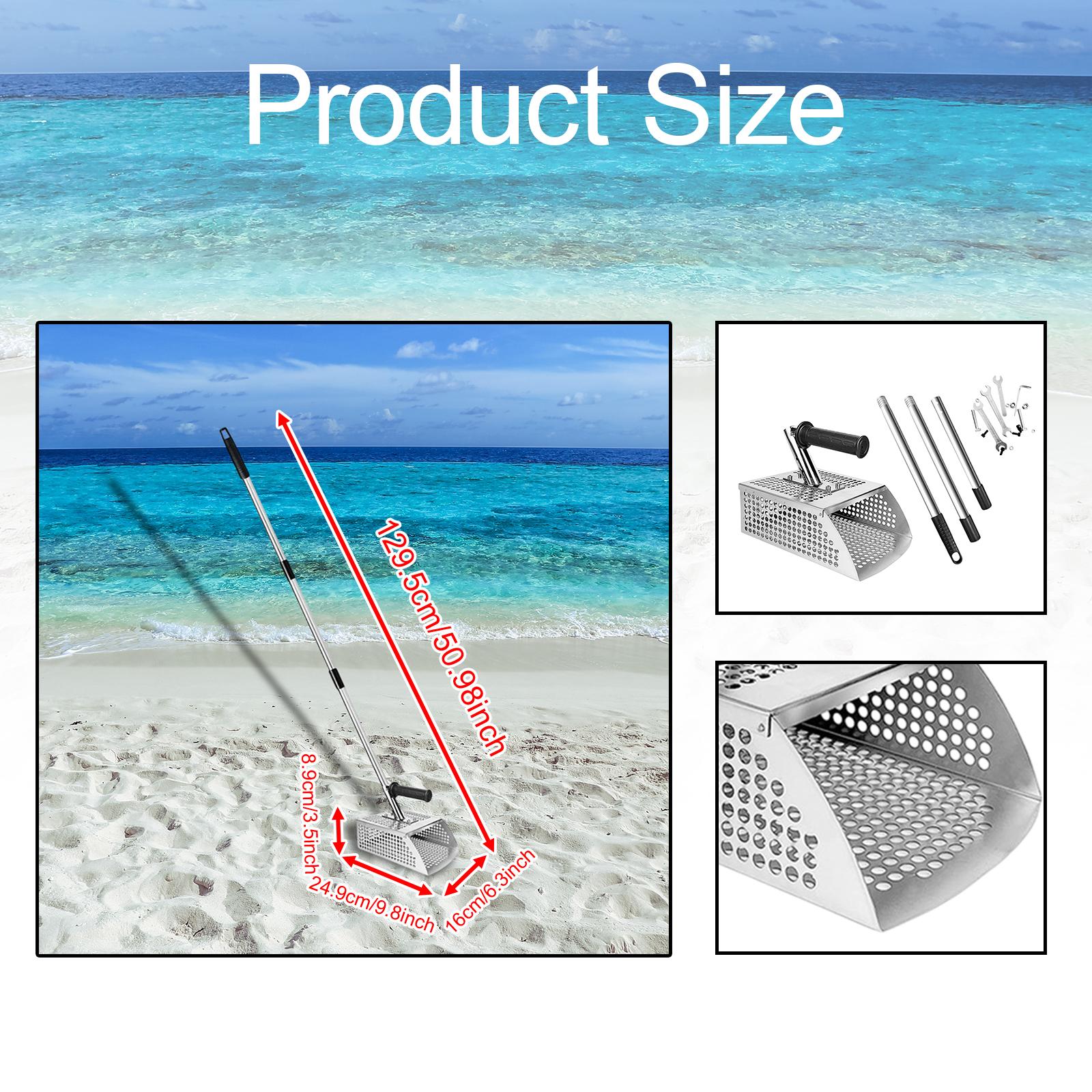 Long Handle Sand Shovel Metal  - Treasure Hunting Shovel Digging Tool ulasan dan harga