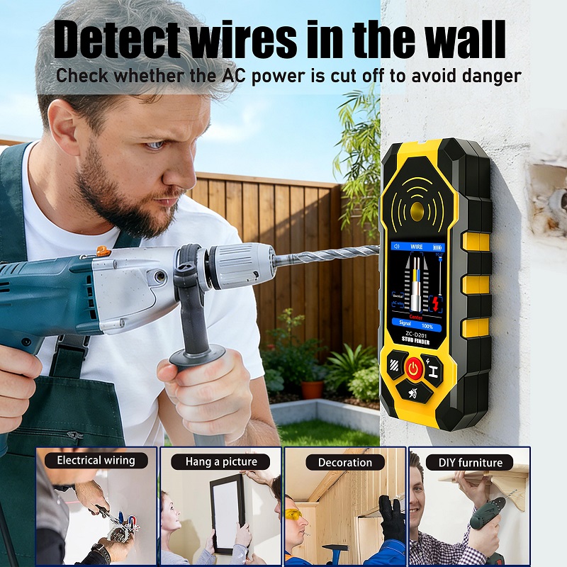 ZC-D201 Stud Finder Wall Scann - Ground Penetrating Radar Scanner ulasan dan harga