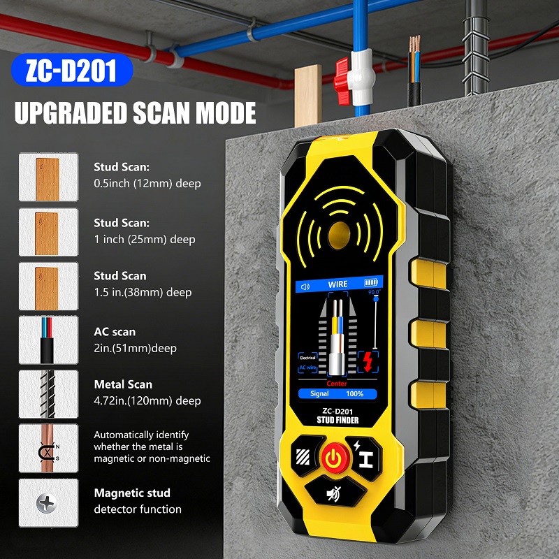 ZC-D201 Stud Finder Wall Scann - Ground Penetrating Radar Scanner ulasan dan harga
