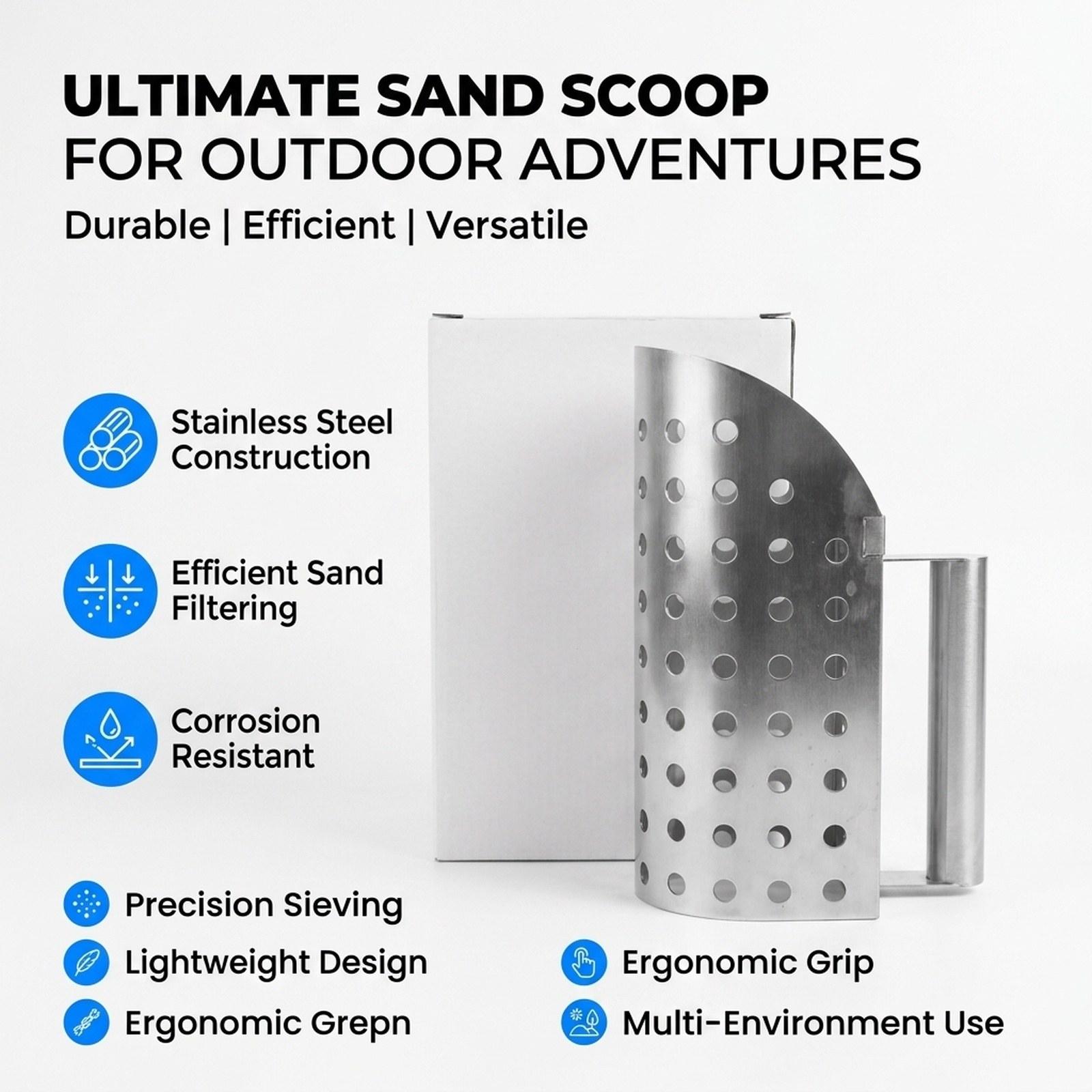 Sand Sifter Scoop Practical Ac - Sand Scoop Stainless Steel Beach Digging ulasan dan harga
