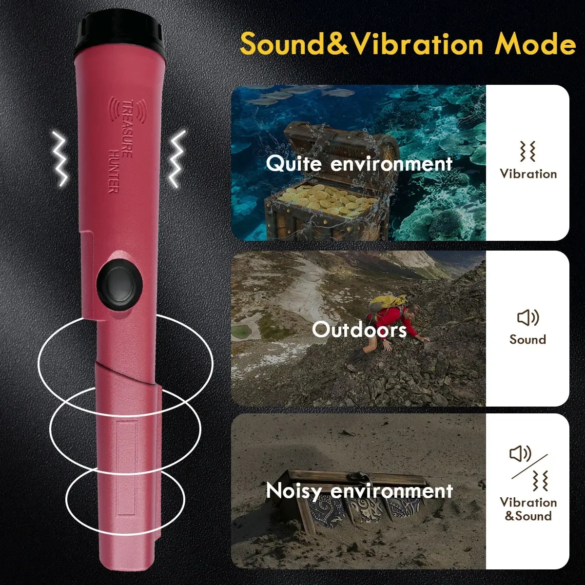 Treasure Hunter GT110-Plus Pin - Waterproof Metal Detector Pinpointer ulasan dan harga