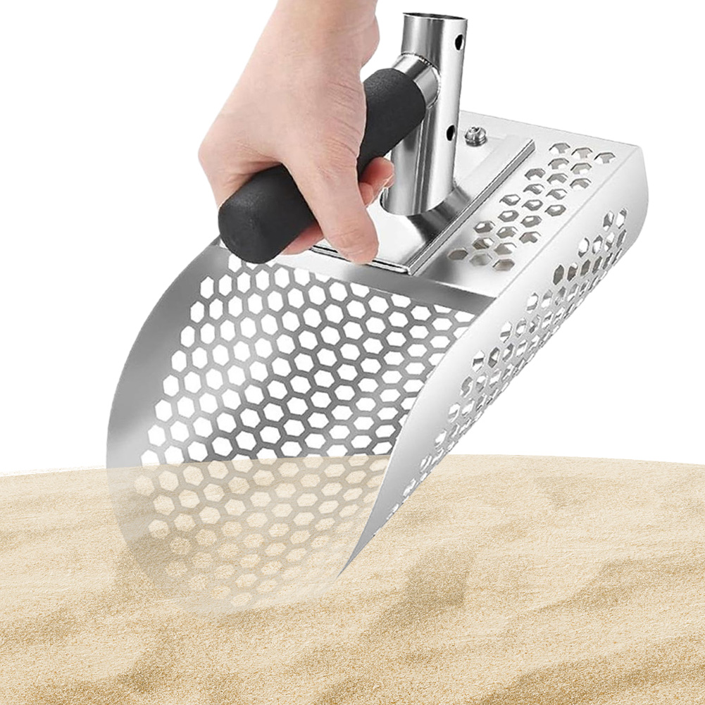 Stainless Steel Sand Scoop Met - Treasure Hunting Shovel Digging Tool ulasan dan harga
