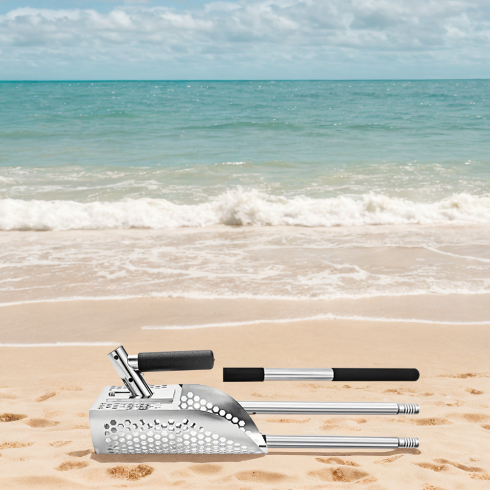 Stainless Steel Sand Scoop Met - Treasure Hunting Shovel Digging Tool ulasan dan harga