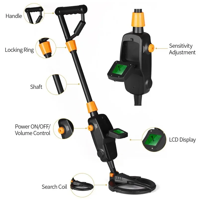 Premium MD-1008A Kids Metal De - Waterproof Metal Detector Pinpointer ulasan dan harga