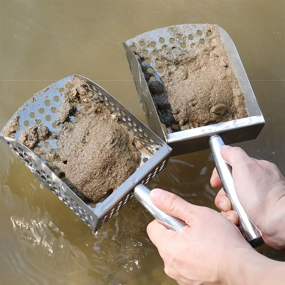 Stainless Steel Beach Mesh San - Sand Scoop Stainless Steel Beach Digging ulasan dan harga