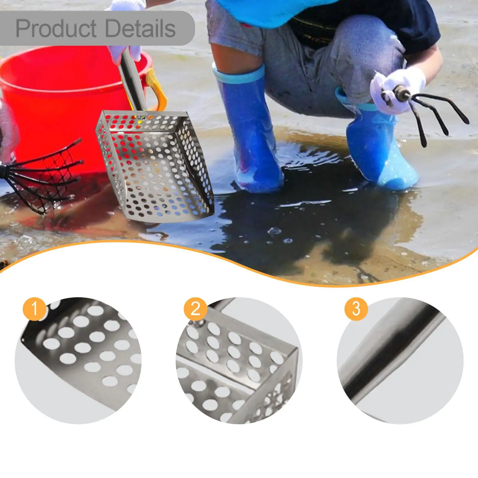 Beach Shovel Multipurpose Port - Sand Scoop Stainless Steel Beach Digging ulasan dan harga