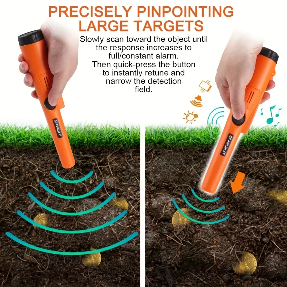 Handheld Metal Detector GP-poi - Waterproof Metal Detector Pinpointer ulasan dan harga