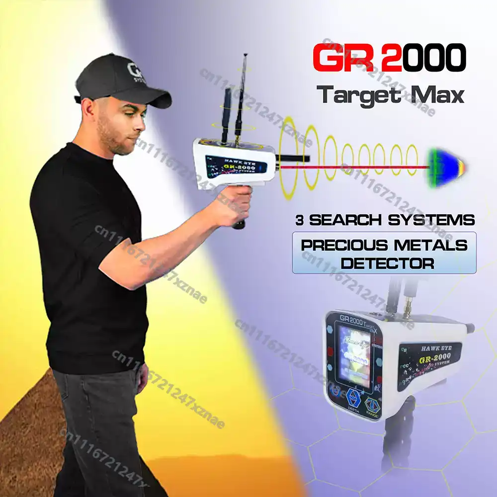GR2000 Professional 3D Undergr - Gold Detector Long Range Locator ulasan dan harga