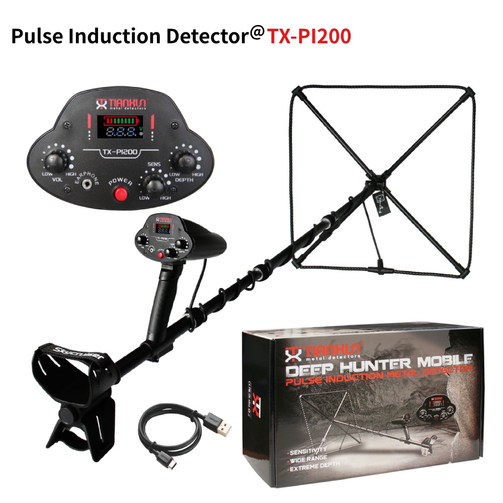 PI200 Pulse Induction Metal De - Gold Detector Long Range Locator ulasan dan harga