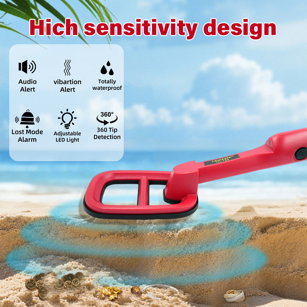 TC-120 Hand Held Metal Finder  - Waterproof Metal Detector Pinpointer ulasan dan harga