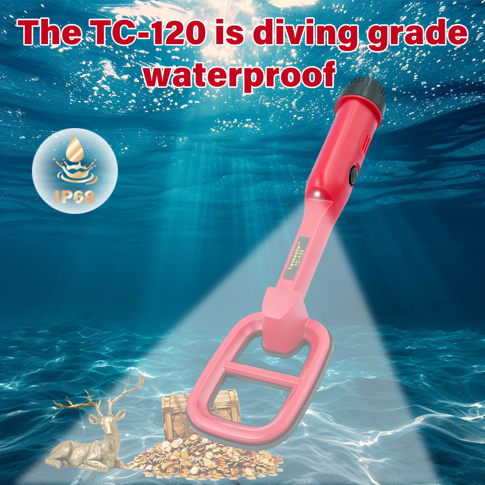 TC-120 Hand Held Metal Finder  - Waterproof Metal Detector Pinpointer ulasan dan harga